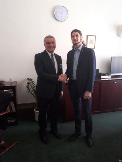 Չեխիայում ՀՀ դեսպանը հանդիպում է ունեցել Չեխիայի խորհրդարանի Պատգամավորների պալատի փոխնախագահի հետ