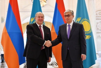 Հայաստանի ու Ղազախստանի միջև հարաբերությունները բարեկամության ու համագործակցության վառ օրինակ են. տեղի է ունեցել նախագահներ Սարգսյանի և Տոկաևի հանդիպումը. ՖՈՏՈՌԵՊՈՐՏԱԺ, ՏԵՍԱՆՅՈՒԹ