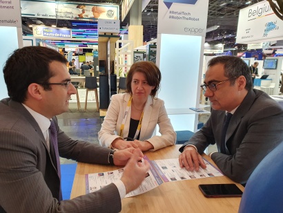 ՏԿՏՏ նախարարը հանդիպել է «Աթոս» ծրագրային ապահովում իրականացնող ընկերության փոխնախագահին