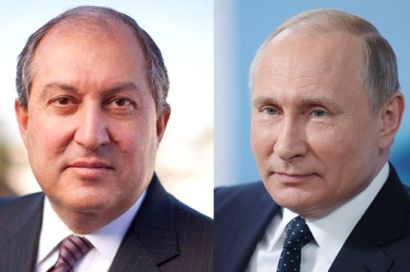Նախագահ Արմեն Սարգսյանը Ռուսաստանի օրվա առթիվ շնորհավորական ուղերձ է հղել ՌԴ նախագահ Վլադիմիր Պուտինին