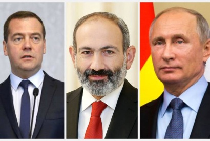 Նիկոլ Փաշինյանը Ռուսաստանի պետական տոնի առթիվ շնորհավորել է Վլադիմիր Պուտինին և Դմիտրի Մեդվեդևին