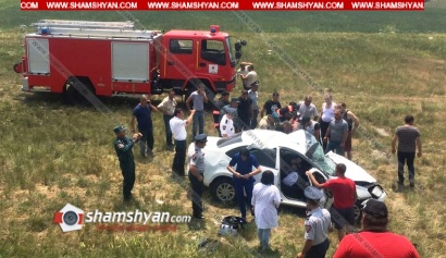 Խոշոր ավտովթար Սյունիքի մարզում. բախվել են Opel-ն ու Lada-ն. Lada-ն հայտնվել է ձորում. կան վիրավորներ. օպերատիվ են գործել փրկարարները, բժիշկները, ճանապարհային ոստիկաններն ու քաղաքացիները. ՖՈՏՈՌԵՊՈՐՏԱԺ