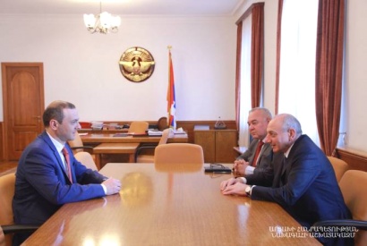 Բակո Սահակյանն ընդունել է ՀՀ անվտանգության խորհրդի քարտուղար Արմեն Գրիգորյանին