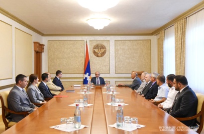 Նախագահ Բակո Սահակյանն ընդունել է ռուսաստանաբնակ ճանաչված երկրաբան Սերգեյ Վարդանյանին