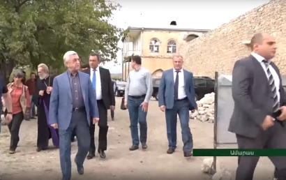Սերժ Սարգսյանն այցելել է Ամարասի վանական համալիր. ՏԵՍԱՆՅՈՒԹ