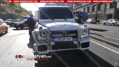 Ավտովթար Երևանում. բախվել են Mercedes G63-ն ու Opel-ը. 3 վիրավորներից մեկը մանկահասակ է. ՖՈՏՈՌԵՊՈՐՏԱԺ, ՏԵՍԱՆՅՈՒԹ