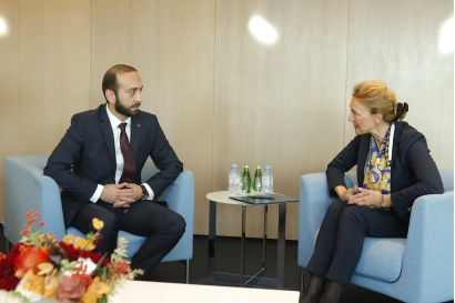 ԱԺ նախագահ Արարատ Միրզոյանը Ստրասբուրգում հանդիպել է Եվրոպայի խորհրդի Գլխավոր քարտուղար Մարիա Պեյչինովիչ Բուրիչի հետ