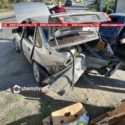 Ավտովթար Սյունիքի մարզում. բախվել են 21-ամյա վարորդի Opel Astra-ն և 33-ամյա վարորդի Օpel Vectra-ն. 5-ամյա տղան տեղափոխվել է հիվանդանոց. ՖՈՏՈՌԵՊՈՐՏԱԺ