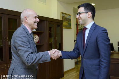 Ռուստամ Բադասյանն ընդունել է Գերմանիայի դեսպանին. քննարկվել են նաև դատավորների թեկնածուների պատրաստմանը վերաբերող հարցեր