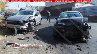 Խոշոր ավտովթար Երևանում. բախվել են Volkswagen Tiguan-ն ու Opel-ը. 3 վիրավորներից մեկը մանկահասակ է. ՖՈՏՈՌԵՊՈՐՏԱԺ, ՏԵՍԱՆՅՈՒԹ