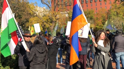 Սպիտակ տան մոտ անցավ բողոքի ցույց ընդդեմ Էրդողանի այցի․ «Ամերիկայի ձայն»
