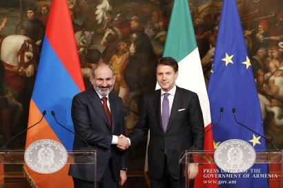 «Իտալիայի վարչապետի հետ ունեցանք բովանդակալից և արդյունավետ բանակցություններ». վարչապետը հանդես է եկել Իտալիայի վարչապետի հետ բանակցությունների արդյունքներն ամփոփող հայտարարությամբ. ՖՈՏՈՌԵՊՈՐՏԱԺ