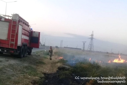 Այրվել է մոտ 2 հա խոտածածկույթ
