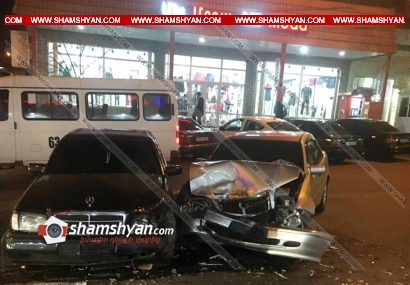 Խոշոր ավտովթար Երևանում. բախվել են Mercedes-ները. հայրը և նրա 7-ամյա դուստրը տեղափոխվել են հիվանդանոց. ՖՈՏՈՌԵՊՈՐՏԱԺ