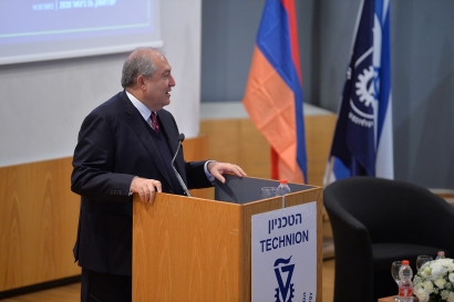Ես կցանկանամ այս հաստատությունը տեսնել մեր գործընկերների ցանկում. նախագահ Արմեն Սարգսյանն Իսրայելում այցելել է Technion տեխնոլոգիական ինստիտուտ. ՖՈՏՈՌԵՊՈՐՏԱԺ