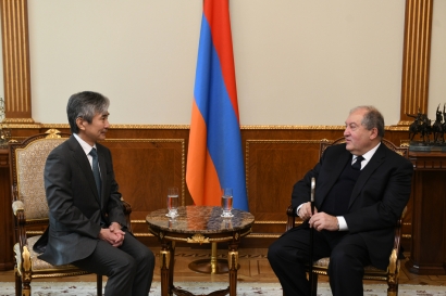 Լավ հիմք՝ փոխգործակցության ընդլայնման համար. Հանրապետության նախագահ Արմեն Սարգսյանն ընդունել է Հայաստանում Ճապոնիայի դեսպանին