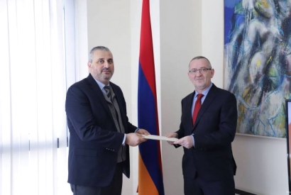 Սլովենիայի նորանշանակ դեսպանն իր հավատարմագրերի պատճենը հանձնել է ՀՀ ԱԳ նախարարի տեղակալին