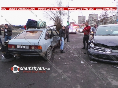 Ավտովթար Երևանում. բախվել են Nissan-ն ու «Մոսկվիչը»-ը. 6 վիրավորների մեջ կան երեխաներ. ՖՈՏՈՌԵՊՈՐՏԱԺ, ՏԵՍԱՆՅՈՒԹ