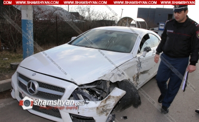 Շղթայական ավտովթար Երևանում. բախվել են Mercedes CLS 550-ը, BMW-ն, 2 Toyota Camry-ները և «Ջորի»-ն. կա վիրավոր. ՖՈՏՈՌԵՊՈՐՏԱԺ, ՏԵՍԱՆՅՈՒԹ