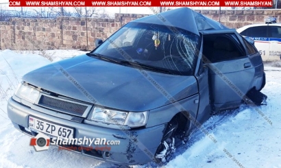Ավտովթար Շիրակի մարզում. 31-ամյա վարորդը ՎԱԶ 21124-ով բախվել է գազատար խողովակին. նրան ու 3 ամսական աղջկան տեղափոխել են հիվանդանոց. ՖՈՏՈՌԵՊՈՐՏԱԺ
