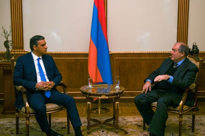 Նախագահ Արմեն Սարգսյանն ընդունել է Հայաստանի մարդու իրավունքների պաշտպան Արման Թաթոյանին. ՏԵՍԱՆՅՈՒԹ