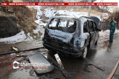 Ավտովթար-հրդեհ Երևանում. Opel-ը դուրս է եկել հանդիպակաց և բախվել էլեկտրասյանը. հարվածից հրդեհ է առաջացել. կա վիրավոր. ՖՈՏՈՌԵՊՈՐՏԱԺ, ՏԵՍԱՆՅՈՒԹ