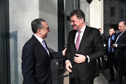 ԱԳ նախարար Զոհրաբ Մնացականյանը դիմավորեց Սլովակիայի արտաքին և եվրոպական գործերի նախարար Միրոսլավ Լայչակին