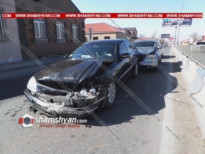 Ավտովթար Երևանում.բախվել են Infiniti-ն, Mercedes Տ 500-ը և Toyota Camry-ն. օպերատիվ են գործել Երևանի ճանապարհային ոստիկանները. ՖՈՏՈՌԵՊՈՐՏԱԺ, ՏԵՍԱՆՅՈՒԹ