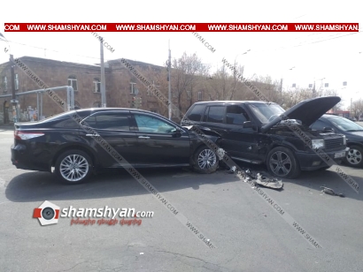 Խոշոր ավտովթար Երևանում. բախվել են Range Rover-ն ու Toyota Camry-ն. ՖՈՏՈՌԵՊՈՐՏԱԺ, ՏԵՍԱՆՅՈՒԹ