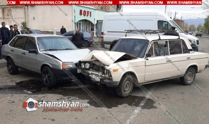 Ավտովթար Շիրակի մարզում. Գյումրիում բախվել են Վազ 21099-ն ու Վազ 2106-ը. տարեց ամուսինները տեղափոխվել են հիվանդանոց. ՖՈՏՈՌԵՊՈՐՏԱԺ