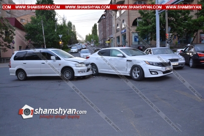 Ավտովթար Երևանում. Դավիթաշենում բախվել են KIA-ն ու Mitsubishi Chariot-ը. ՖՈՏՈՌԵՊՈՐՏԱԺ, ՏԵՍԱՆՅՈՒԹ