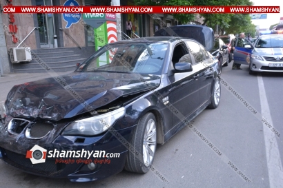 Ավտովթար Երևանում. բախվել են BMW-ն, Nissan XTrail-ն ու Opel-ը. կա վիրավոր. ՖՈՏՈՌԵՊՈՐՏԱԺ, ՏԵՍԱՆՅՈՒԹ