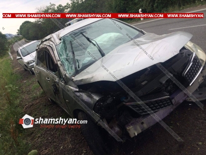 Ավտովթար Տավուշի մարզում. 28-ամյա վարորդը Nissan Tiida-ով կողաշրջվել է. կա վիրավոր. ՖՈՏՈՌԵՊՈՐՏԱԺ