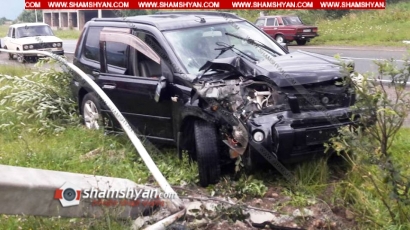 Լոռու մարզում 57-ամյա վարորդը Nissan X-Trail-ով բախվել է բետոնե էլեկտրասյանը և տապալել այն. կա վիրավոր. ՖՈՏՈՌԵՊՈՐՏԱԺ