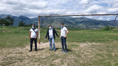Օձունում ֆուտբոլի խաղադաշտի կառուցման աշխատանքը մեկնարկել է. ՖՈՏՈՇԱՐՔ
