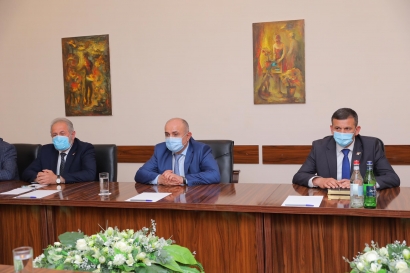 Արցախի ԱԺ նախագահը հանդիպել է Անվտանգության խորհրդի քարտուղար Սամվել Բաբայանի հետ