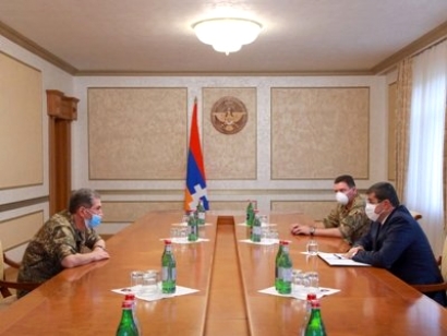 Արցախի նախագահն ընդունել է ՀՀ ԶՈՒ գլխավոր շտաբի պետին