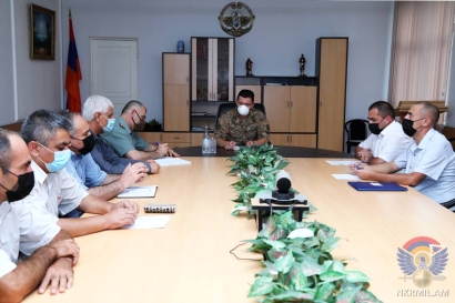 ՊԲ հրամանատար Ջալալ Հարությունյանն ընդունել է նորաստեղծ «Արցախի պահեստազորի սպաների միություն» Հ/Կ վարչության անդամներին