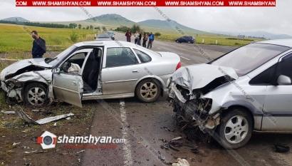 Խոշոր ավտովթար Լոռու մարզում. բախվել են Opel Zafira-ն ու Opel Vectra-ն. 10 հոգի տեղափոխվել է հիվանդանոց. ՖՈՏՈՌԵՊՈՐՏԱԺ