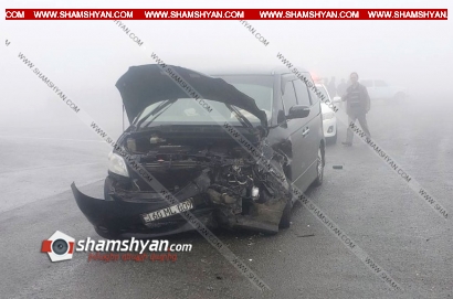 Ավտովթար Սյունիքի մարզում. բախվել են Honda Elison-ն ու Opel Astra-ն. 5 վիրավորներից 2-ը երեխաներ են. ՖՈՏՈՌԵՊՈՐՏԱԺ