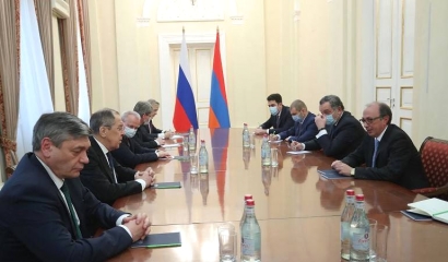 ՀՀ ԱԳ նախարար Արա Այվազյանը հանդիպել է ՌԴ ԱԳ նախարար Սերգեյ Լավրովի հետ. ՏԵՍԱՆՅՈՒԹ
