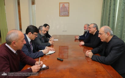 ԱՀ ԱԺ նախագահը ընդունել է ԱՀ ԱԳ նորանշանակ նախարարին