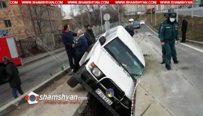 Արտակարգ դեպք Երևանում. 58–ամյա վարորդը Mitsubishi Pajero-ով հայտնվել է ջրահեռացման համար փորված փոսում. ՖՈՏՈՌԵՊՈՐՏԱԺ