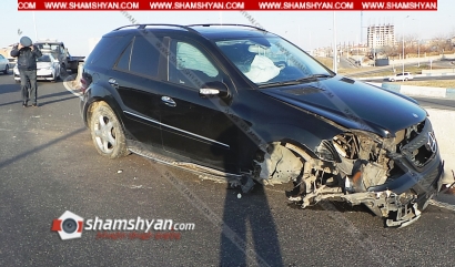 Երևանում 38-ամյա վարորդը Mercedes ML-ով բախվել է բետոնե եզրաքրերին․ կա վիրավոր․ վարորդը, ով եղել է խմած, փորձում էր ԳԱԻ-ի «Կապիտան Թենքեշին» մոլորեցնել․ ՖՈՏՈՌԵՊՈՐՏԱԺ, ՏԵՍԱՆՅՈՒԹ