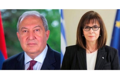 Արմեն Սարգսյանը շնորհավորել է Հունաստանի նախագահին Անկախության օրվա և Օսմանյան կայսրության լծից ազատագրման 200-րդ տարեդարձի առթիվ