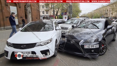 Երևանում՝ «Նաիրի» կինոթատրոնի դիմաց, Lexus-ը՝ ավտոմեքենաների ջարդի հեղինակ. վթարված ավտոմեքենաներից մեկը պատկանում է լեգենդար հայ ֆուտբոլիստին.ՖՈՏՈՌԵՊՈՐՏԱԺ, ՏԵՍԱՆՅՈՒԹ