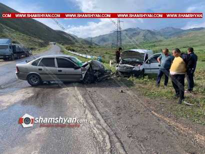 Խոշոր ավտովթար Վայոց Ձորի մարզում. Ելփին գյուղում ճակատ-ճակատի բախվել են Opel Combo-ն ու Opel Vectra-ն. կա վիրավոր. ՖՈՏՈՌԵՊՈՐՏԱԺ