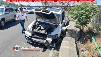 Խոշոր ավտովթար՝ Երևանում. 39-ամյա վարորդը BMW X5-ով Սարալանջի ճանապարհին բախվել է պաշտպանիչ պատին. ՖՈՏՈՌԵՊՈՐՏԱԺ, ՏԵՍԱՆՅՈՒԹ
