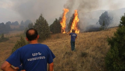 Փրկարարները հուլիս ամսին օրվա ընթացքում ունեցել են հրդեհի բռնկման մինչև 50 ահազանգ