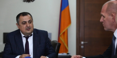 Կարեն Գիլոյանն ընդունել է Օլիմպիական չեմպիոններ Ալեքսանդր Կարելինին և Մնացական Իսկանդարյանին